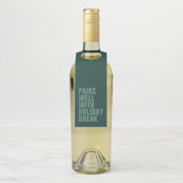 ペアと休日の先生 ボトルネックタグ