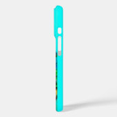 ペアのくじゃくが愛に包まれるモノグラム Case-Mate iPhoneケース (裏面 / 左)