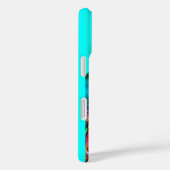 ペアのくじゃくが愛に包まれるモノグラム Case-Mate iPhoneケース (裏面 / 右)