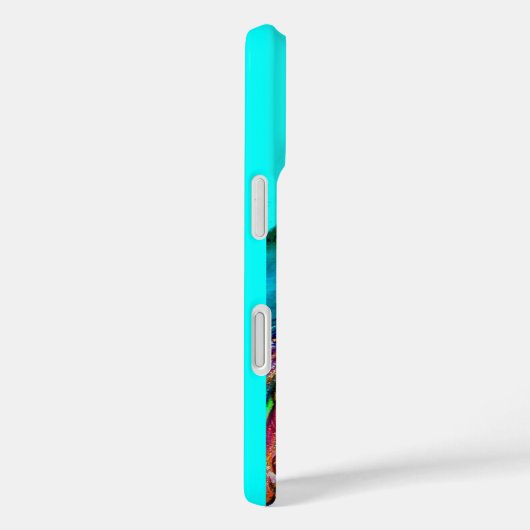 ペアのくじゃくが愛に包まれるモノグラム Case-Mate iPhoneケース (裏面 / 右)