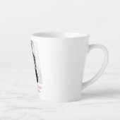 ペアの名前と年号入りエレガントフォトマグ カフェラテマグ (右)