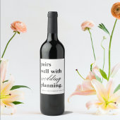 ペアウェル結婚の計画名前をカスタムする婚約 ワインラベル