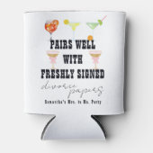 ペアウェル離婚紙カクテルブランチパーティー 缶クーラー (正面)