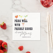 ペアウェルw離婚ペーパーカクテルブランチ党 スタンダードカクテルナプキン (インサイチュ)