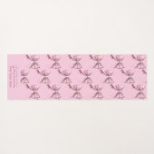 ペアウェルW/新学期おもしろいピンクプレイドチーム ヨガマット (裏面(横))