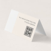 ペアクホスエレガントテルミニマルQRコードレビュー 名刺 (裏面)