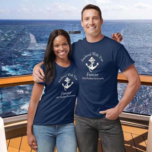 ペアクルーズ ウェディング記念日ギフト 名入れカスタマイズ Tシャツ