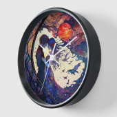 ペアステンドガフェイクラスの壁時計 壁時計 (傾斜)