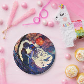 ペアステンドガフェイクラス紙プレート ペーパープレート (パーティー)