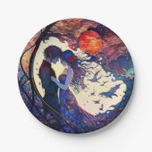 ペアステンドガフェイクラス紙プレート ペーパープレート (正面)