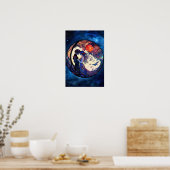 ペアステンドグラスフェイクポスター ポスター (キッチン)