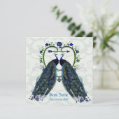 ペアック素晴らしスのペアはハートフレームを愛してい華美る 招待状 (スタンド正面)