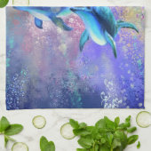 ペアドルフィンキッチンタオル キッチンタオル (折り畳み)