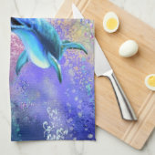 ペアドルフィンキッチンタオル キッチンタオル (四つ折り)