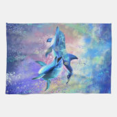 ペアドルフィンキッチンタオル キッチンタオル (横)