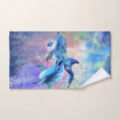 ペアドルフィンバスタオルセット バスタオルセット (ハンドタオル)