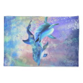 ペアドルフィンピローケース 枕カバー (裏面)