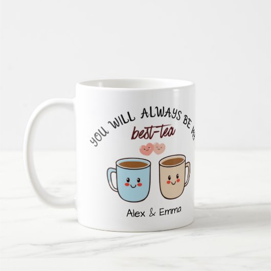 ペアマグカップ 名入れ コーヒーマグカップ (左)