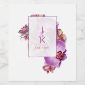 ペアモノグラム食品および飲料ラベルセット ワインラベル (シングルラベル)