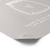 ペアレントチップジャーのサイン赤ちゃんシャワーゲームデコールF201 ポスター (角)