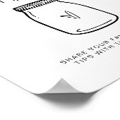 ペアレントチップジャーのサイン赤ちゃんシャワーゲームデコールF201 ポスター (角)