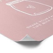 ペアレントチップジャーのサイン赤ちゃんシャワーゲームデコールF201 ポスター (角)