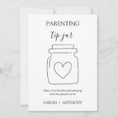 ペアレント化のヒントのJAR署名カード 招待状 (正面)