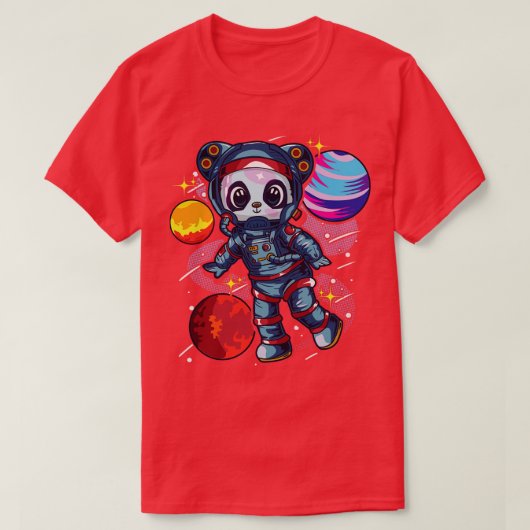 ペアンダベアーイン宇宙 Tシャツ (デザイン正面)