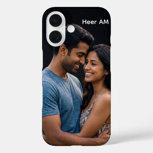 ペア写真と名前入りケース Case-Mate iPhoneケース (裏面)