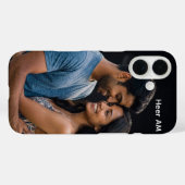 ペア写真と名前入りケース Case-Mate iPhoneケース (裏面 (横))