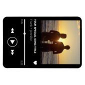 ペア写真入りカスタム曲名プレイリストギフト マグネット (横)