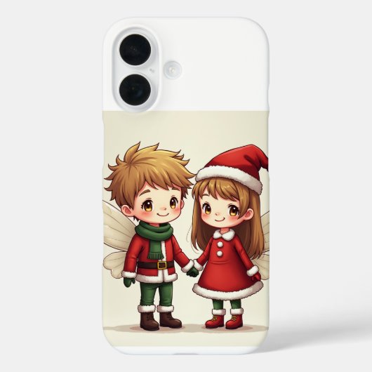 ペアiPhoneのクリスマスの妖精16ケース Case-Mate iPhoneケース (裏面)