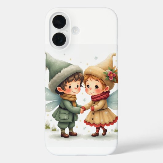 ペアiPhoneの冬の妖精16ケース Case-Mate iPhoneケース (裏面)