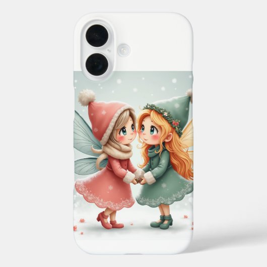 ペアiPhoneの冬の妖精16ケース Case-Mate iPhoneケース (裏面)