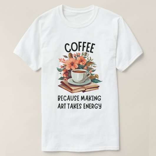 ペイおもしろいトプラスコーヒー愛好家 Tシャツ (デザイン正面)