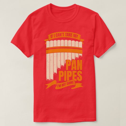 ペイおもしろいン管フルート奏者ギフト Tシャツ (デザイン正面)