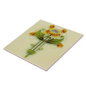 ペイかわいらしリープロアンティークアールヌーボーフローラ タイル (側面)