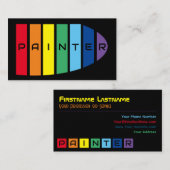 ペイエレガントターの虹色のストライプ 名刺 (正面/裏面)