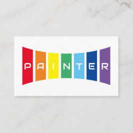ペイエレガントターの虹色のストライプ 名刺