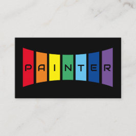 ペイエレガントターの虹色のストライプ 名刺