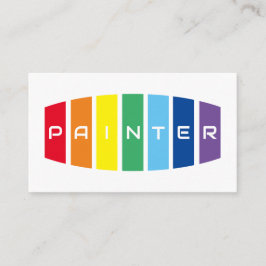 ペイエレガントターの虹色のストライプ 名刺