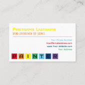 ペイエレガントターの虹色のストライプ 名刺 (裏面)