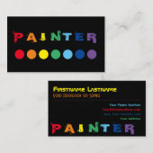 ペイエレガントターの虹色のドット 名刺 (正面/裏面)