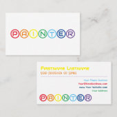 ペイエレガントターの虹色の円 名刺 (正面/裏面)