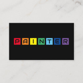 ペイエレガントターの虹色の正方形 名刺