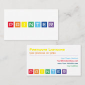 ペイエレガントターの虹色の正方形 名刺 (正面/裏面)