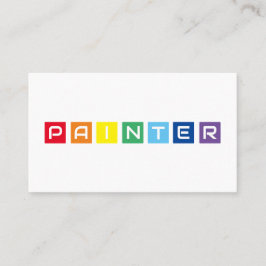 ペイエレガントターの虹色の正方形 名刺