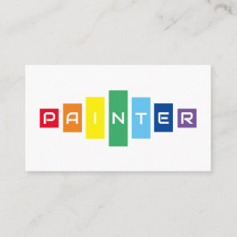 ペイエレガントターの虹色の正方形 名刺