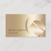 ペイエレガントンはっきりした絵を描・ブラシのアイコン金ゴールド 名刺 (正面)