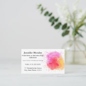 ペイエレガントント&デコレータインテリアとエクステリオ 名刺 (スタンド正面)